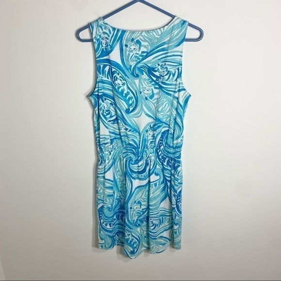 Lilly Pulitzer Windward Dress Women’s Sz Small Blue Sleeveless Midi - Picture 3 of 8